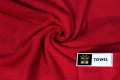 Comfigifts 100% Cotton 2 Bath & 2 Hand Towels 1400 Gsm | Soft, Absorbent, Lightweight Towels With Computerized Embroidery (Maroon)