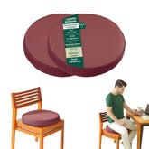 Round Chair Cushions For Sitting, Orthopedic Memory Foam Pillow, Berry - 16 L X 16 W X 3 H Inch | Seat Cushions For Office, Car, Home & Floor Cushion | Versatile Seat Pad - Pack Of 2