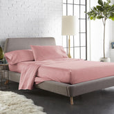 100% Cotton Flat Bedsheet Single Bed With 1 Pillow Covers - 60 X 90 Inches, Pink | Stylish & Traditional Bedsheet - Bed Sheet For Single Bed