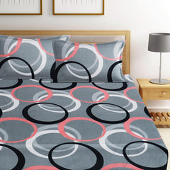 1 Bedsheet King Size With 2 Pillow Covers - 72 X 78 Inches, Grey | All Around Elastic Fitted Soft & Durable Bedding For Bedroom - Lightweight Perfect For All Seasons