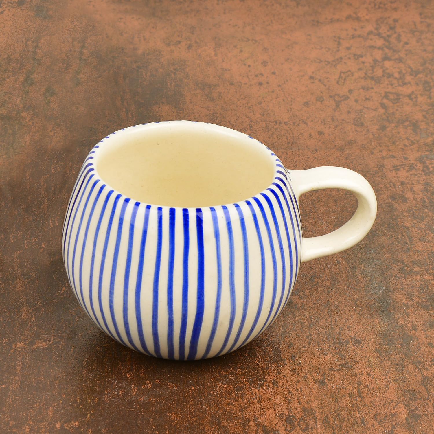 Handmade Ceramic Jumbo Coffee Mug 400ml - Blue, 1 Piece | Single Piece Milk Mug - Large Big Size Microwave Safe Tea Cup Handmade Ceramic Jumbo Coffee Mug 400ml - Blue, 1 Piece | Single Piece Milk Mug - Large Big Size Microwave Safe Tea Cup