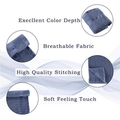 Kuber Industries Cotton Face Towel 2400 Gsm | Workout Gym Napkins Hand Towel For Men & Woman Quick-Drying Napkins -Dark Blue (Pack Of 12)