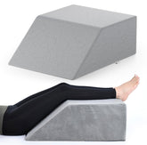 Leg Elevator Pillow, For Pain Relief, Grey Color, Size - 26 X 20 X 10 Inch | For Leg, Hip & Knee Pain Relief | For Leg Surgery, Varicose Veins, Fracture, Phlebitis, Surgical Recovery