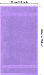Rewop Microfiber Bath Towels 600 Gsm | Large Size-Super Soft Coral Fleece Bathing Towel With Hook Quick Dry Super Absorbent-Bath Towel For Men & Women (Purple)