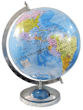 Political 10 Inch Globe Metal (Iron) Arc & Base With Magnifying Glass & Geography Trump Cards, Best Gift For Students, Combo Pack