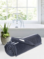 Home Elite Cotton Bath Towel 400 Gsm (Dark Grey)