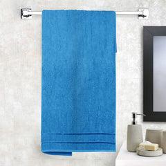 Story@Home 100% Cotton Large Size Bath Towels 450 Gsm | Perfect For Everyday Use (Blue)
