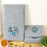 Akiko Home Prima Dream 100% Cotton 1 Bath & 2 Hand Towel 1000 Gsm | Soft, Absorbent & Durable, Cotton Bath Towel | Pack Of 3 (Grey)