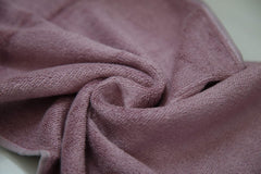 100% Bamboo Embroidery Bath, Hand & Face Towel Set 900 Gsm (Onion Purple) - 3 Pcs