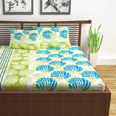 100% Pure Cotton Double Bedsheet For Queen With 2 Pillow Covers - 87 X 100 Inches, Multicolor | Soft & Durable For Everyday Use & Bedroom - All Season Comfort