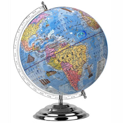 Globe12' Inch With Heavy Metal Base, Designed Specifically For Kids Learning, Office Table, Students Study & Kids Birthday Gift, Pack Of 1