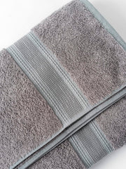 Ddecor Live Beautiful Ecofriendly Solid Cotton Bamboo Bath Towel 650 Gsm (Grey)