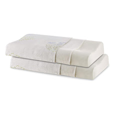 Cervical Pillow, For Neck Pain & Shoulder Pain Relief - Standard Size | Memory Foam Pillow For Sleeping, Orthopedic Contour Pillow For Spondylitis | Removable, Medical Pillow - Pack Of 2