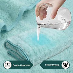 Enrich Homes Microfiber Bath Towels 450 Gsm | Large Size Super Soft Towel For Women & Men (Light Green)- 1 Pcs