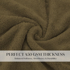 House Of Terry 100% Cotton Bath Towel 450 Gsm | Quick Dry, Fade-Resistant, Soft, Lightweight & Absorbent For Men & Women Large Size Towel (Brown)