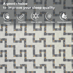 Microfiber Single Bedsheet Set With 1 Pillow Covers (60 X 90 Inches) Grey & Black | Durable & Long-Lasting | 144 Thread Count | Wrinkle Free