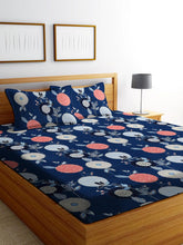 1 Bedsheet King Size 2 Matching Pillow Covers - 72 X 780 Inches, Blue | All Around Elastic Soft & Durable Bedding For Bedroom - Lightweight Perfect For All Seasons