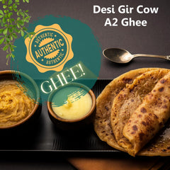 Pure Natural Gir Cow Desi Ghee By Gau Krupa | Vedic Bilona Method Gir Gaay Ghee Good For Overall Health | (200ml) 6.7 Ounce | Jar Pack