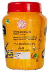 Pure Agmark Cow Ghee By Farmer Fresh | Highly Nutritious & Healthy Cow Desi Ghee For Baking | (500ml) 16.9 Ounce | Jar Pack