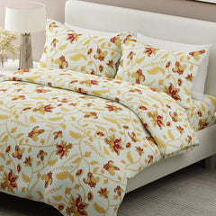 Cotton Bedsheet For King Size With Pillow Cover Set - 108x108 Inches, White | Breathable & Light Weight, All Season Comfort-Ideal For Daily Use & Gifting Bedsheet