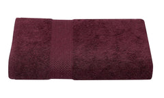 RD Trend 100% Cotton Bath Towels 1000 Gsm | Soft & Absorbent Bath Towel For Men, Women Urban Comfort (Black & Wine) - 2 Pcs