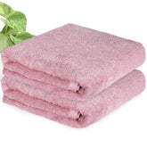 Heelium Bamboo Bath Towel | Lightweight & Quick Drying | Ultra Absorbent Towel 400 Gsm | Pack Of 2 - Peach