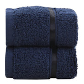 Spread Spain 100% Cotton Face Towel 600 Gsm | Roman Face Towel Super Absorbent Soft & Quick Dry Towels (Navy Blue) -Set Of 2