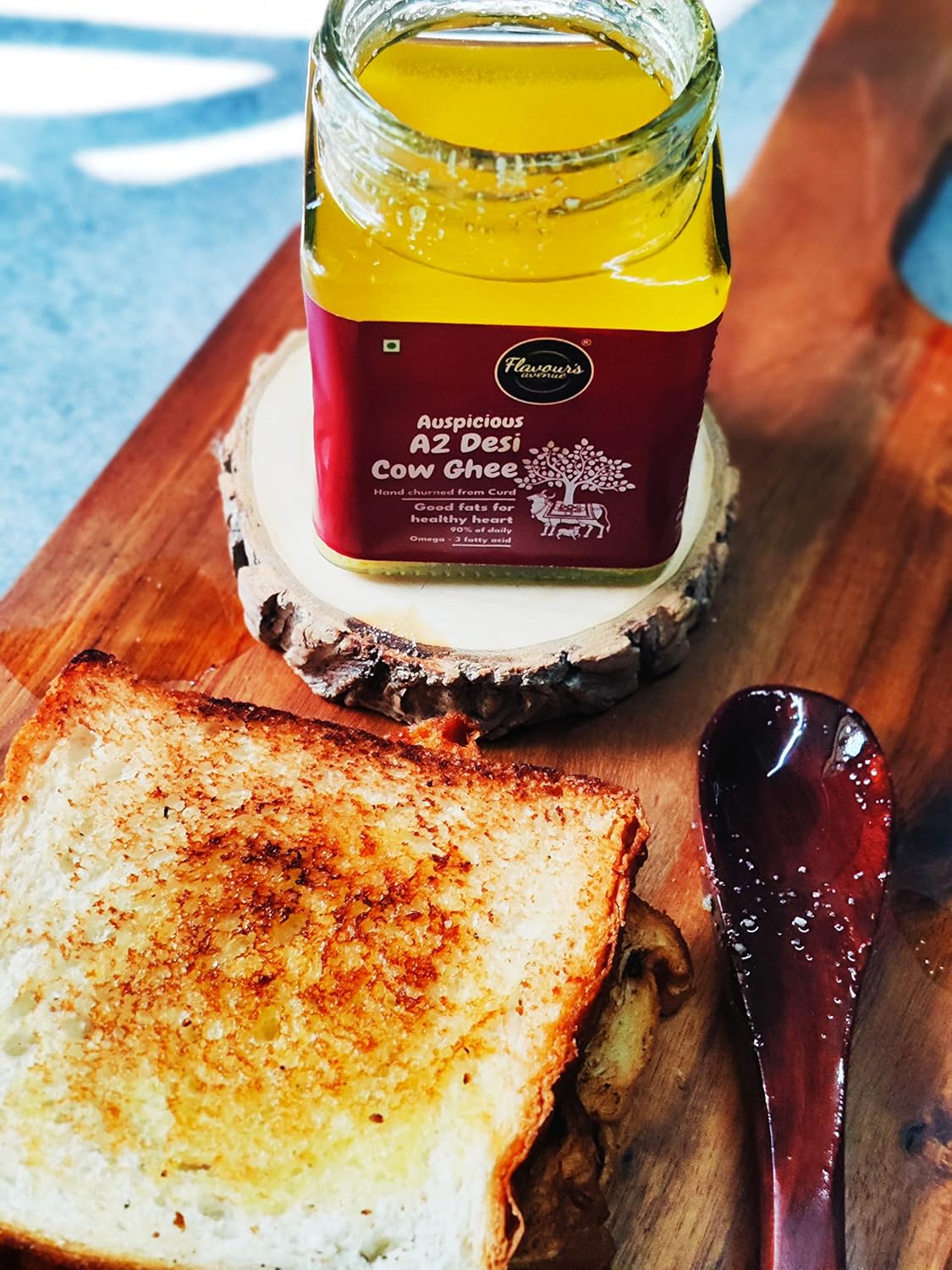 Natural Auspicious A2 Desi Cow Ghee By Flavours Avenue | Vedic Bilona Method Grass-Fed, Cultured Healthy Pure Desi Cow Ghee | (200ml) 6.7 Ounce | Jar Pack Natural Auspicious A2 Desi Cow Ghee By Flavours Avenue | Vedic Bilona Method Grass-Fed, Cultured Healthy Pure Desi Cow Ghee | (200ml) 6.7 Ounce | Jar Pack