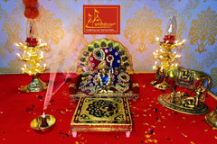 Gold Designer Attractive Pure Ashtadhatu Laddu Gopal Idol, Gold, Brass, Size No.3, Golden Hand Painted Idol, Baby Krishna, Kanhaiya Statue, God Idol