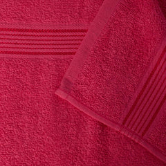 Kopa Quick Dry 100% Cotton Soft Terry Hand Towel 380 Gsm | Quick Dry 100% Cotton Super Absorbent, Lightweight (D'Ross) Hand Towel (Pink)- Pack Of 2