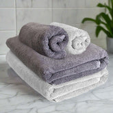 Heelium Bamboo Towel Set 2 Bath & 2 Hand Towel 1300 Gsm | Super Soft & Antibacterial Towel (Grey) - 4 Piece
