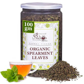 The Indian Chai Organic Spearmint Tea Leaves - 100gm, 3.5 Ounce | Helps With Hormonal Imbalance, Facial Hair & Acne - Caffeine Free