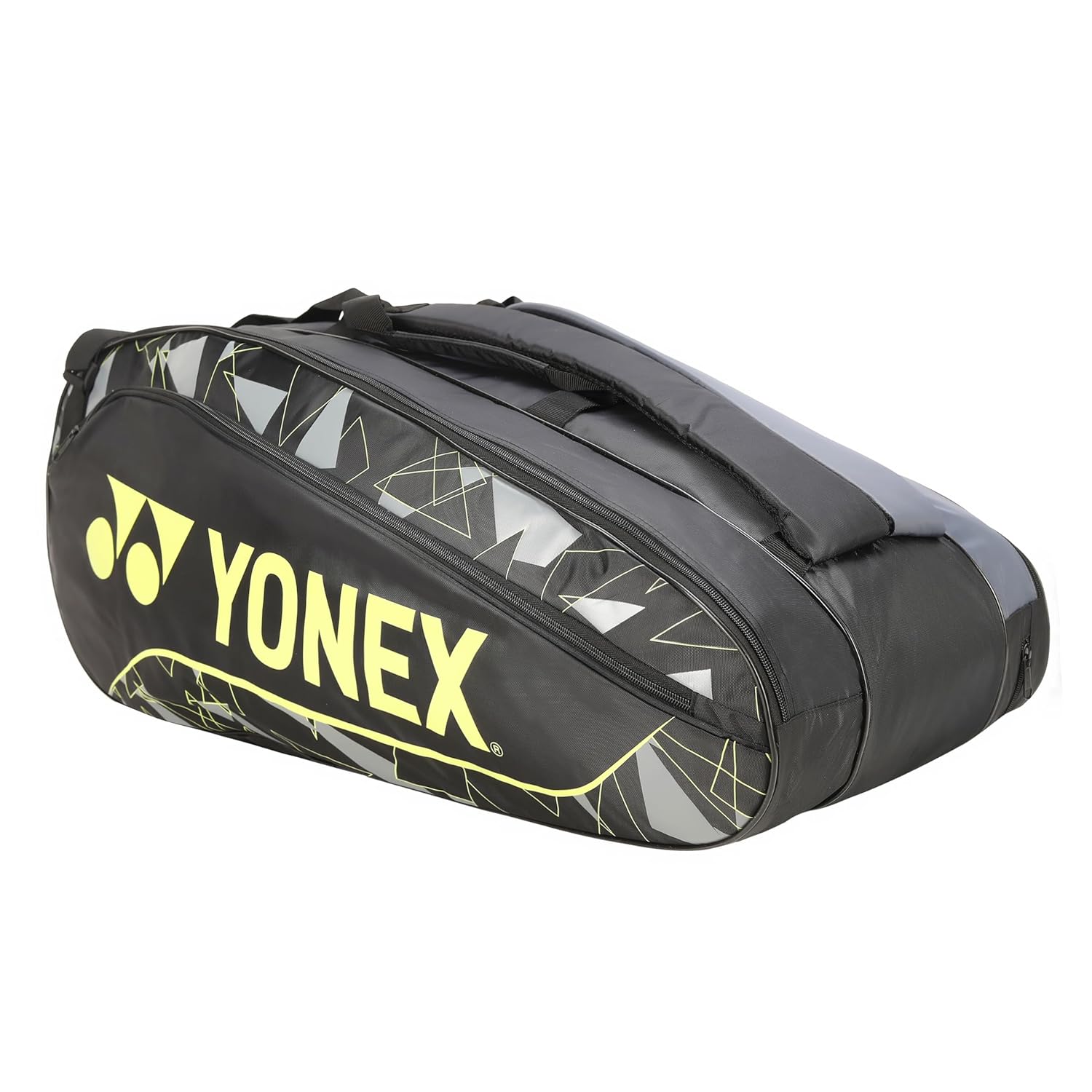 Yonex Badminton Racquet Bag 2329 T01 BT9, Colour - Black Light Lime, Size - Large, Material - Polyurethane Yonex Badminton Racquet Bag 2329 T01 BT9, Colour - Black Light Lime, Size - Large, Material - Polyurethane