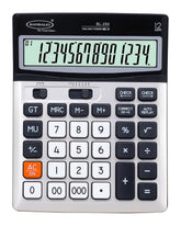 Bambalio BL-250 Large Display With Metallic Panel & 3 Years Warranty Electronic Calculator With Key | 12 Digits-large LC Display ,120 Steps Check & Correct