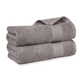 Trident Soft Comfort Air Rich 100% Cotton Bath Towels 500 Gsm | Large Size Bathroom Towels For Men/Women, 2 Pcs (Charcoal)