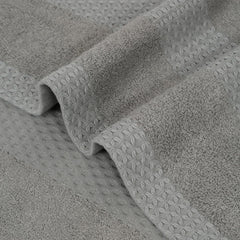 Mulberry Living Bamboo Bliss Bath Towel 1200 Gsm | Ultra-Soft, Eco-Friendly, Quick Dry & Highly Absorbent Bath Towel (Silver Grey & Neon Green) - 2 Pcs