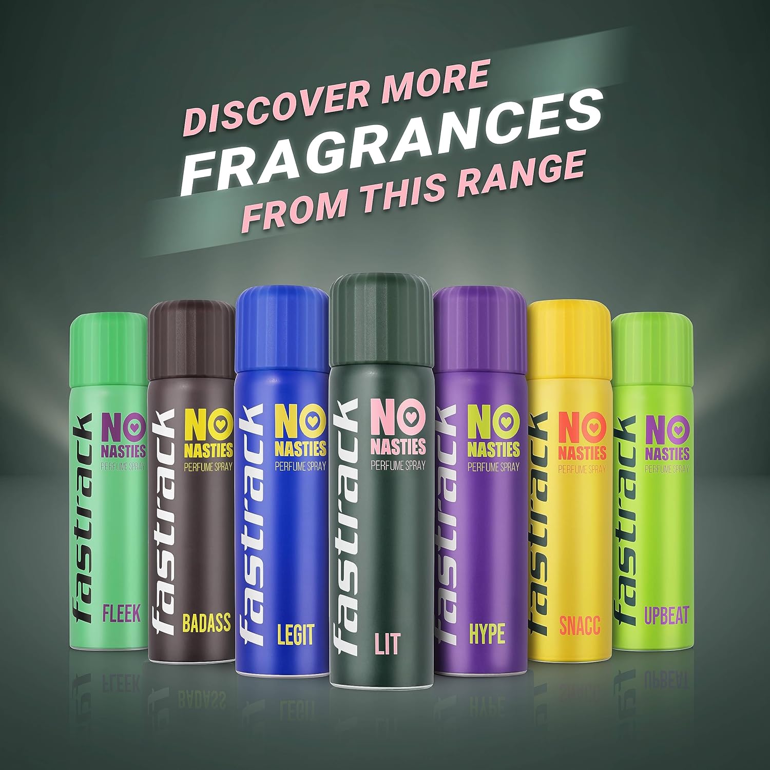 Fastrack No Nasties Lit Deodorant Perfume Spray 135ml 4.5 Fl.oz. Unisex Fragrance Fastrack No Nasties Lit Deodorant Perfume Spray 135ml 4.5 Fl.oz. Unisex Fragrance