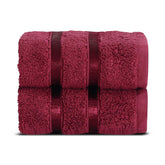 Spread Spain 100% Cotton Face Towel 600 Gsm | Roman Face Towel Super Absorbent Soft & Quick Dry Towels (Marsala New) -Set Of 2