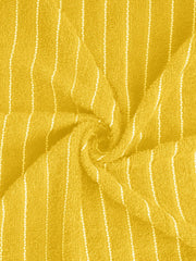 Welspun 100% Cotton Large 250 Gsm Dobby Solid 2-In-1 Bath Towel (Mimosa)