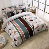 1 King Size Elastic Fitted Bedsheet With 2 Pillow Cover & Comforter - 72 X 78 Inches, Multicolor | Ideal For Hotel, Guest House, Home Bedsheet
