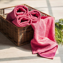 Pure Home + Living Cotton Hand Towels 800 Gsm (Dark Pink) - Set Of 4
