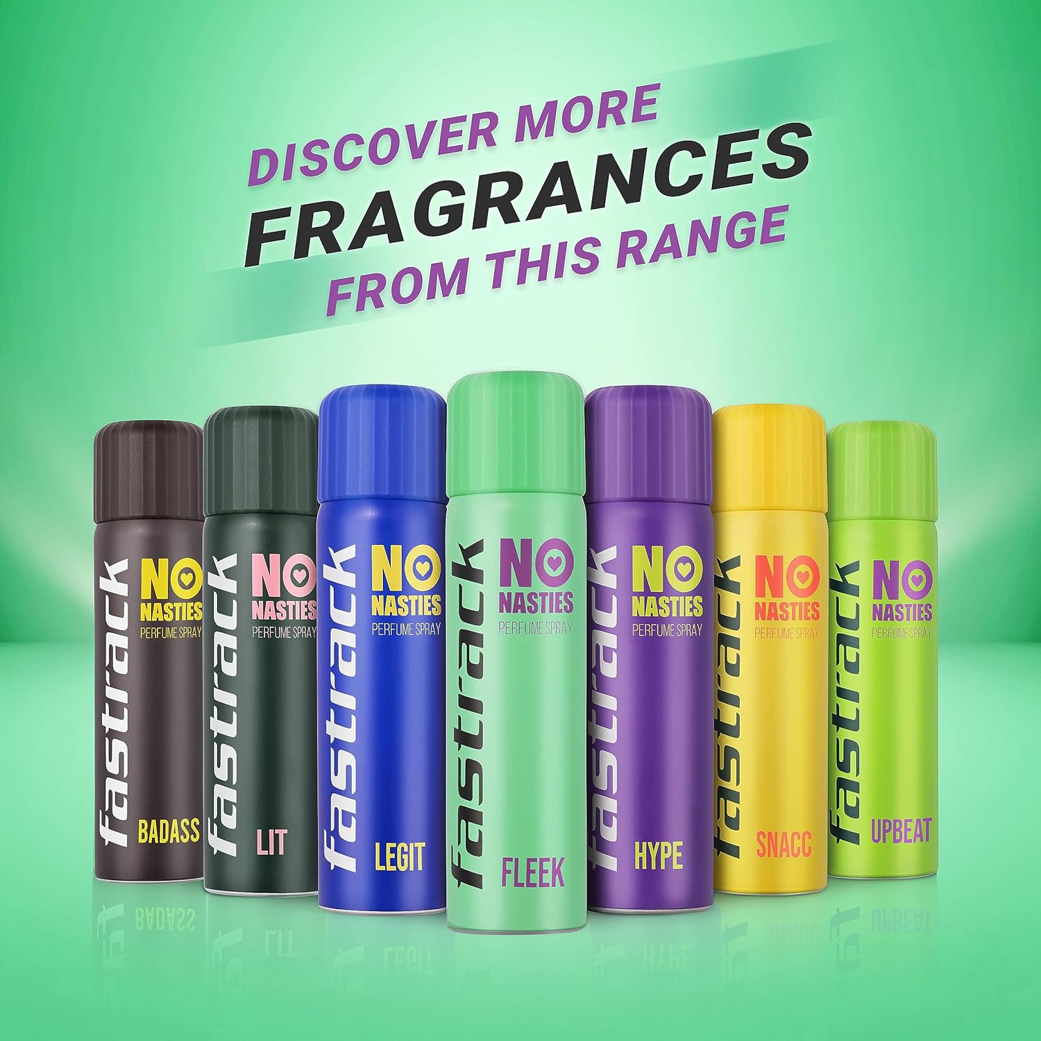 Fastrack No Nasties Fleek Deodorant Perfume Spray 135ml 4.5 Fl.oz. Unisex Fragrance Fastrack No Nasties Fleek Deodorant Perfume Spray 135ml 4.5 Fl.oz. Unisex Fragrance