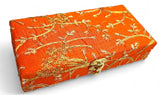 Decorative & Attractive Box Cash Box, Shagun Box, Jewellery Box, Money Box Envelop Wedding, Gift Box, Bangel Box With Embroidery Design Pack Of 1, Colour - Orange