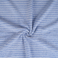 Black Gold The Finer Touch Microfiber Striped Hand Towel 600 Gsm | Soft & Quick Dry, Lightweight & Absorbent Face Towel (Blue) - Pack Of 3