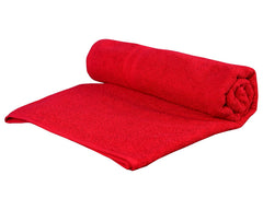 Comfort Weave 100% Cotton Large Bath Towel 1 Kg - 2 Pieces (Red & Blue)