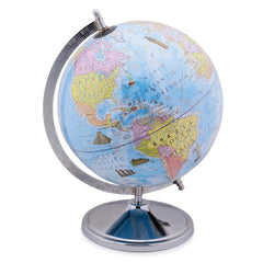 Educational World Globe 10 Inch With Metal Stand For Kids Learning & Students, For Office Table, Boys & Girls Birthday Gift, Pack Of 1
