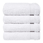 Cotton Paradise Luxury & Hotel Quality 800 Gsm | 100% Turkish Genuine Cotton Hand Towel Set, Extra Soft & Absorbent Hand Towel (Snow White) - 6 Piece