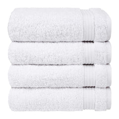 Cotton Paradise Luxury & Hotel Quality 800 Gsm | 100% Turkish Genuine Cotton Hand Towel Set, Extra Soft & Absorbent Hand Towel (Snow White) - 6 Piece