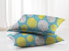 Microfiber Double Bedsheet With 2 King Size Pillow Covers Breathable - 90 X 90 Inches, Sky Blue | Ideal For All-Season Comfort Bedsheet