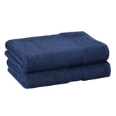 Fresh From Loom Luxury Edition Egyptian 100% Pure Cotton Bath Towel 1200 Gsm | High Water Heavy Soft Dual Stitched Bath Towel (Iris Blue) - 2 Pcs